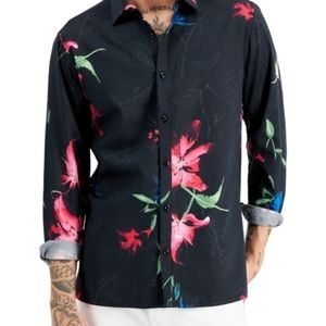 INC international concepts watercolor lily shirt